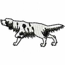 Dogs Embroidery Design 6